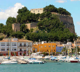 The castle of Denia