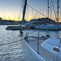 Boat in the harbour of Denia