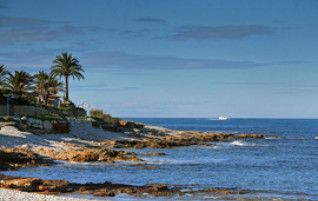 Het strand van Las Rotas