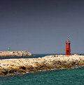 Lighthouse at the marina of Denia