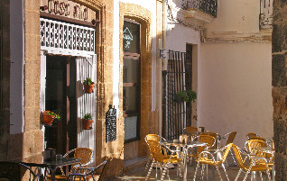 een dorpstraatje in Javea