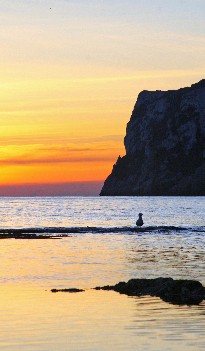 Le coucher de soleil à Javea