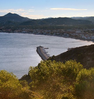 Sicht auf Javea/Xabia