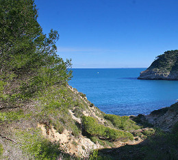 Ausblick vom Montgo nach Javea