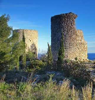 Ruines des moulins de Javea - Costa Blanca - Espagne